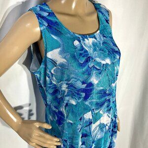 Allison Daley Midi Dress with Fluted Pleats Sz 14